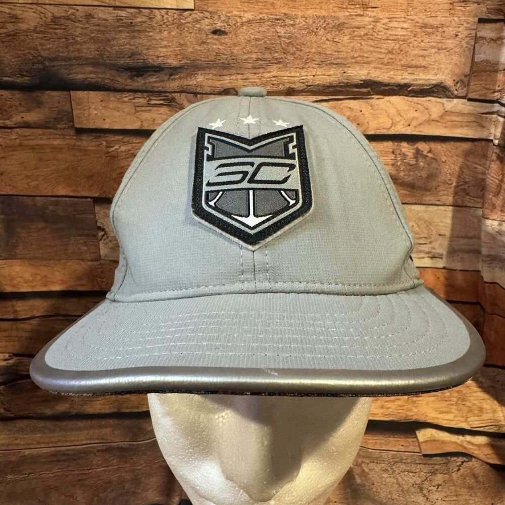 Under Armour SC30 Hat Youth Kids Grey Steph Curry Snapback Baseball Cap 1273726
